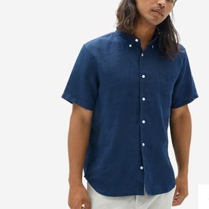 Everlane Denim Short Sleeve Button Down Shirt